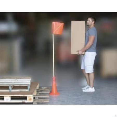 Accuform WARNING CONE FLAG SET UNIT OF FBC610 FBC610